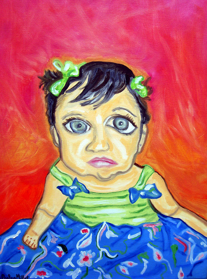 Children Painting - Angelicas First Birthday by Azalea Millet