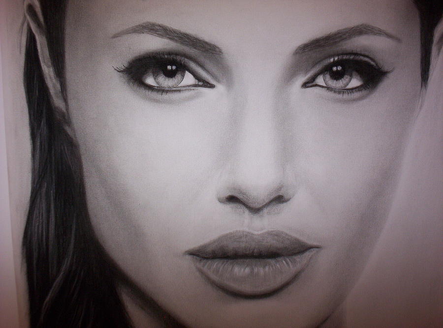 Angelina Jolie Drawing by Brendan SMITH | Fine Art America