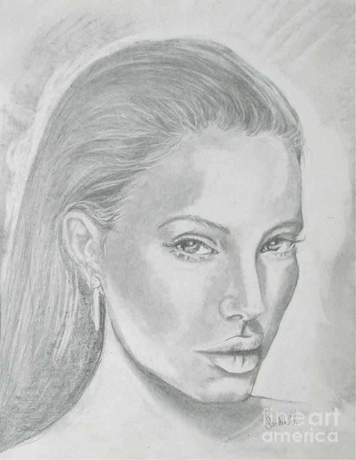 Angelina Drawing by Sandra Valentini - Fine Art America