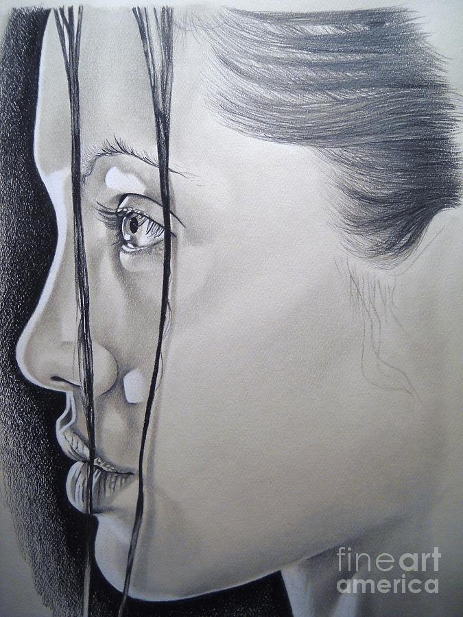 Angelina Drawing by Sonya Walker