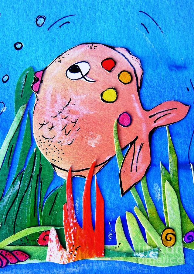 Angelina The Fish  Painting by Mary Cahalan Lee - aka PIXI