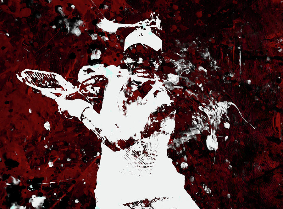Serena Williams Mixed Media - Angelique Kerber 3f by Brian Reaves
