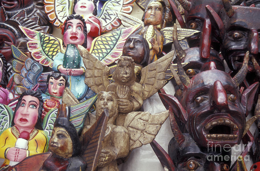 ANGELS AND DEVILS Taxco Mexico Photograph by John  Mitchell