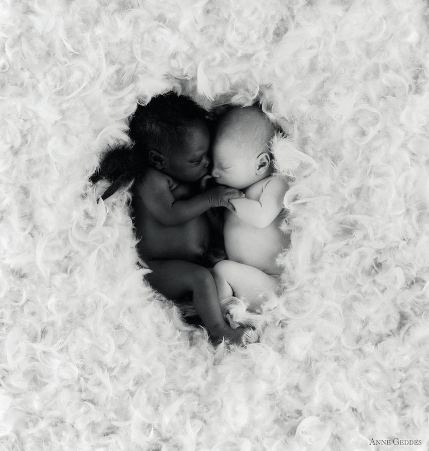 Black And White Photograph - Angels by Anne Geddes