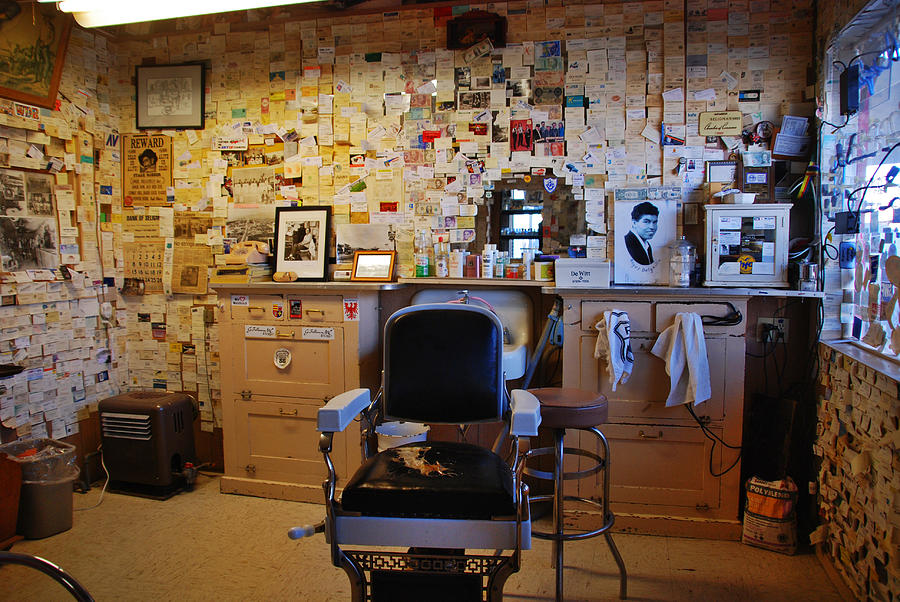 Angels Barber Shop on Route 66 Photograph by Susanne Van Hulst