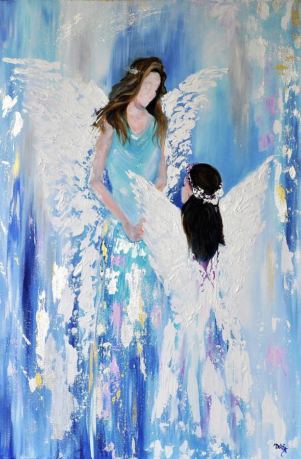 Angels Painting by Debi Starr