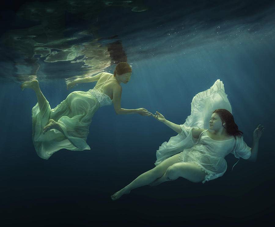 Underwater Photograph - Angels by Dmitry Laudin Underwater Photograph - Angels by Dmitry Laudin