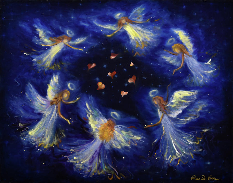 Angels Painting by Gina De Gorna