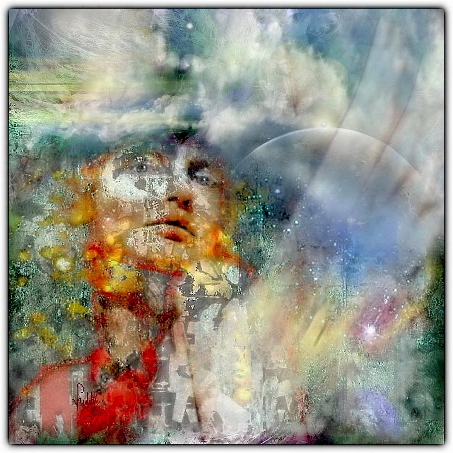 Abstract Mixed Media - Angels in Heaven by Freddy Kirsheh
