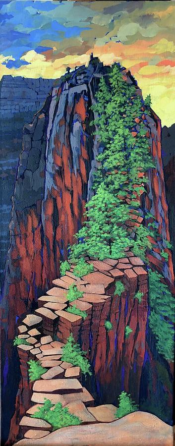 Nature Painting - Angels Landing by Ken Church