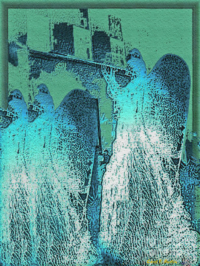 Angels Marching To The Heartbeat Of The City Streets Wall Art Photograph by Carol F Austin