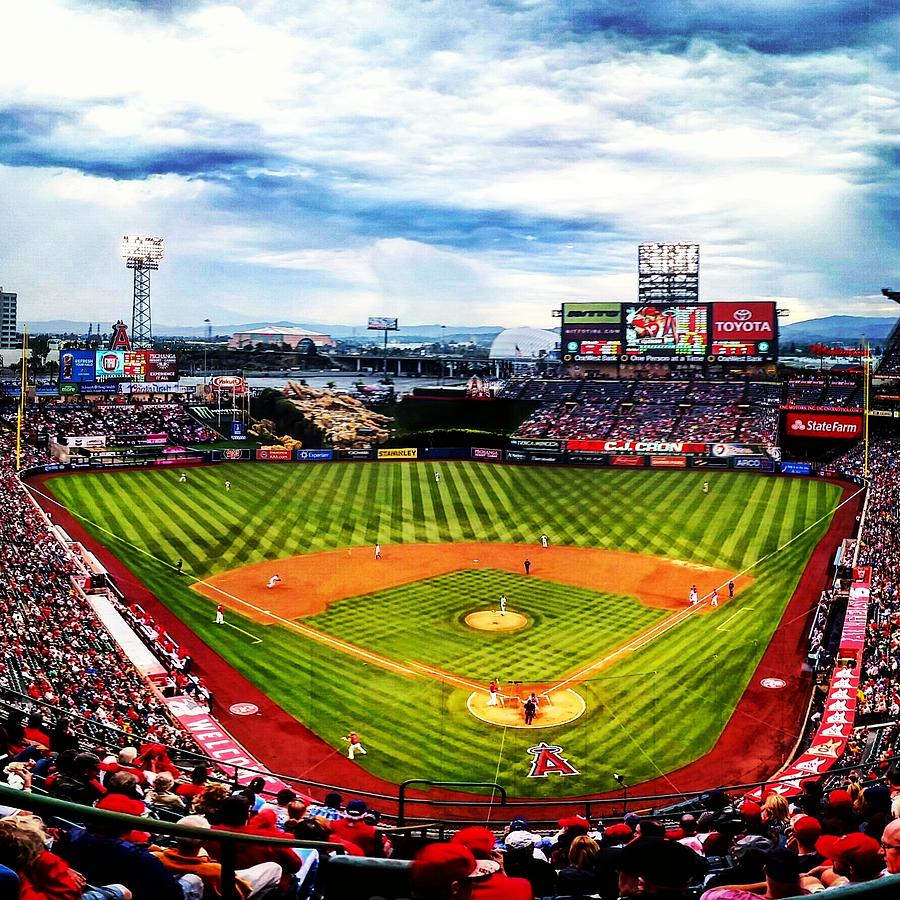 Mike Trout Photograph - Angels Stadium by Adam Milsted