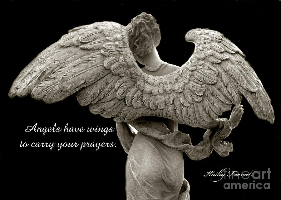 Angels Wings - Inspirational Angel Art Photos Photograph by Kathy Fornal