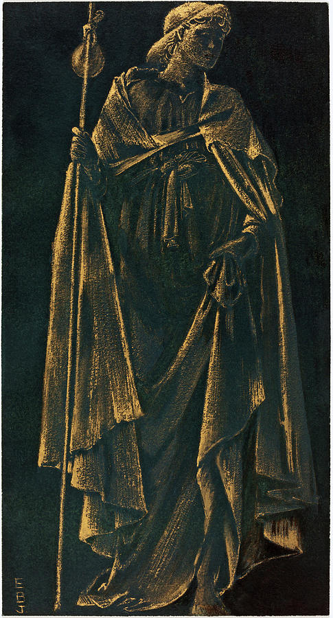 Angelus Ministrans Painting by Sir Edward Coley Burne-Jones