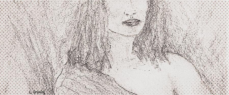 Angie Drawing by Lessandra Grimley