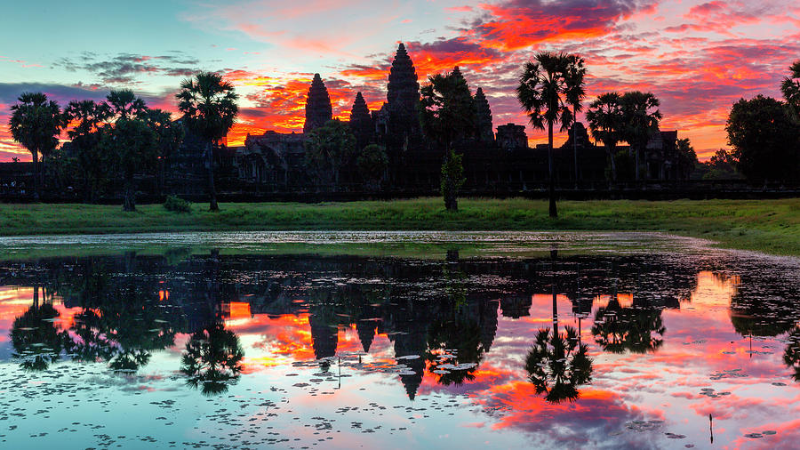 Angkor Sunrise #1 Photograph by Stephen Stookey