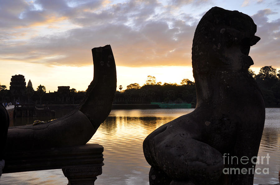 Angkor Sunrise 5 Photograph by Andrew Dinh