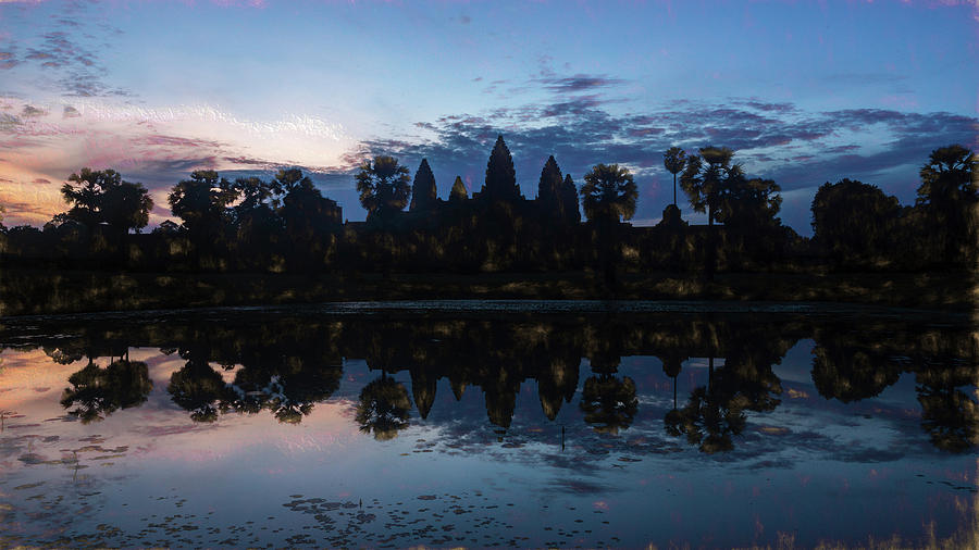 Angkor Sunrise Impression Photograph by Stephen Stookey