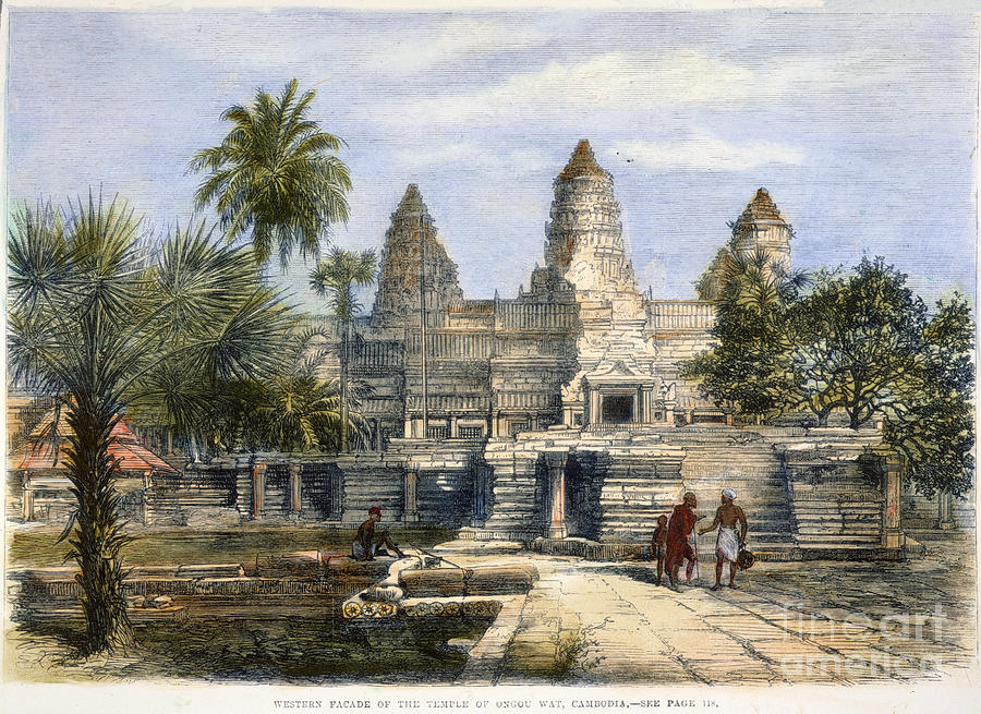 Angkor Wat, 1868 Photograph by Granger