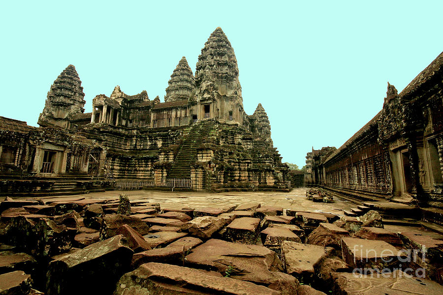 Angkor Wat Digital Art by Darcy Dietrich