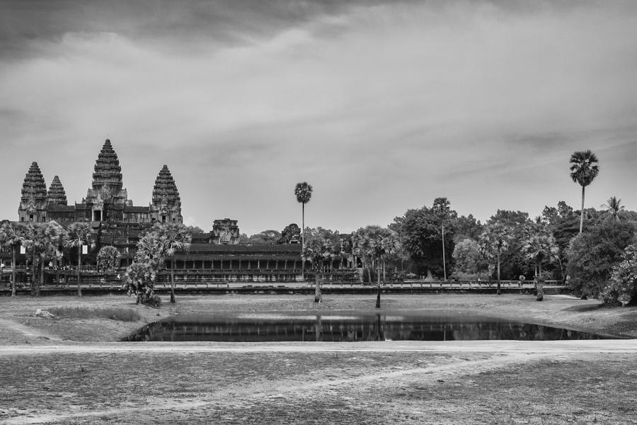 Angkor Wat in mono Photograph by Georgia Clare