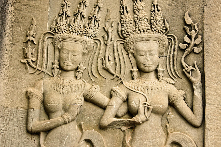 Angkor Wat Relief Photograph by Michele Burgess