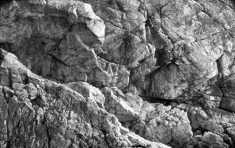 Angled Fractures BW  Photograph by Lyle Crump