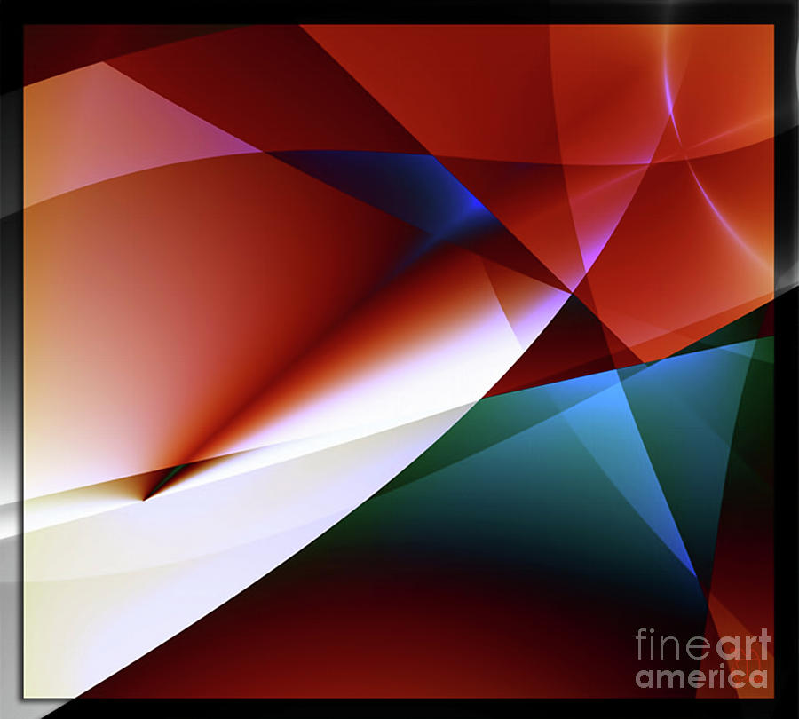 Abstract Digital Art - Angles abstract non objective Modern art by Tina Lavoie