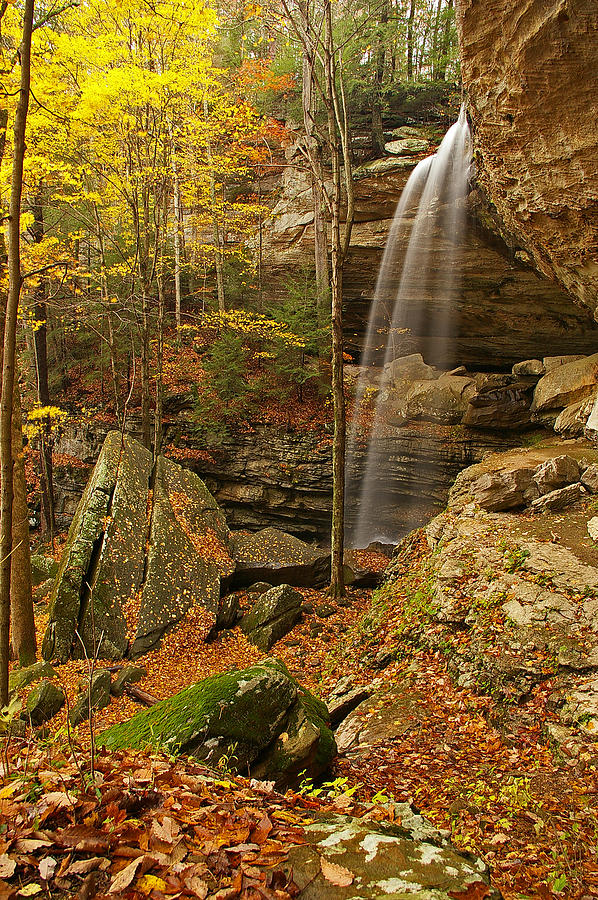 Anglin Falls Berea Kentucky Photograph by Ulrich Burkhalter