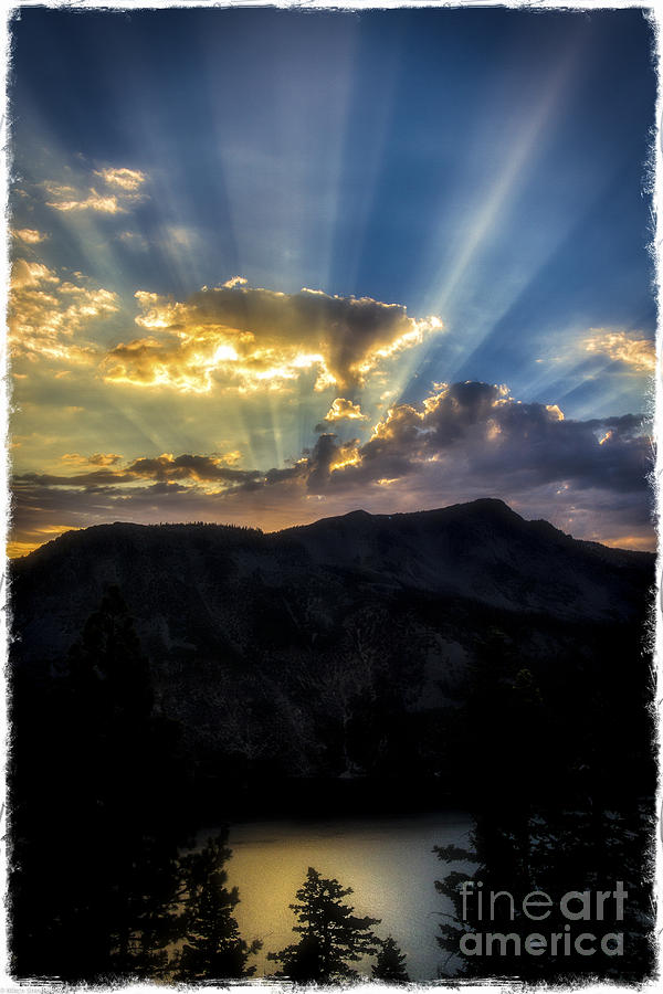 Sunset Photograph - Angora Ridge Sunset by Mitch Shindelbower