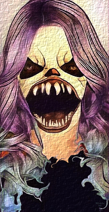 Angry Clown Digital Art by Artful Oasis