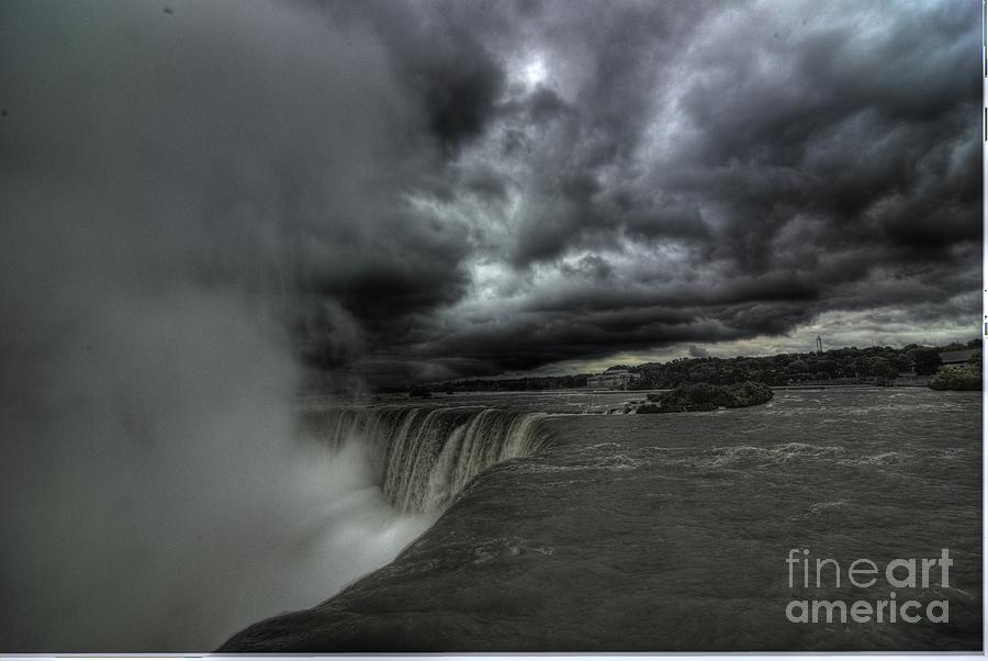 Hdr Photograph - Angry Falls by George Christian