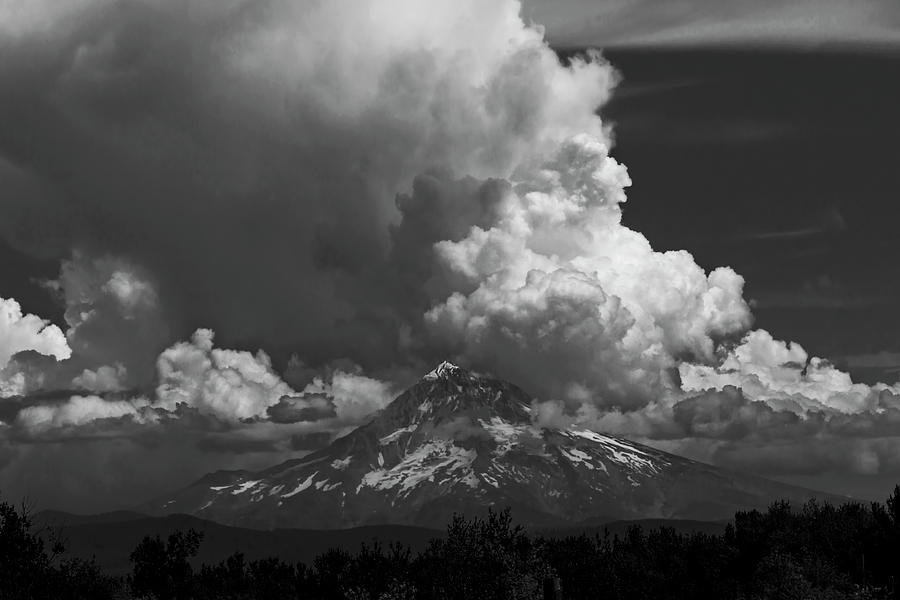 Angry Skies Over Mt Hood Photograph by Wes and Dotty Weber