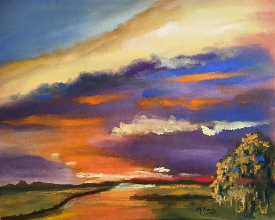 Angry Sky Pastel by Michele Turney