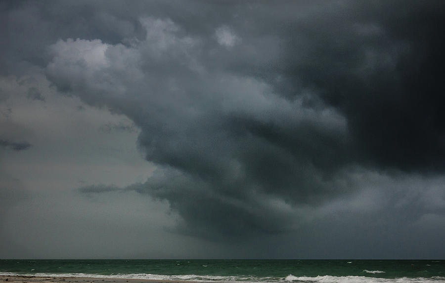 Angry Storm at Lido Beach Photograph by Joni Eskridge