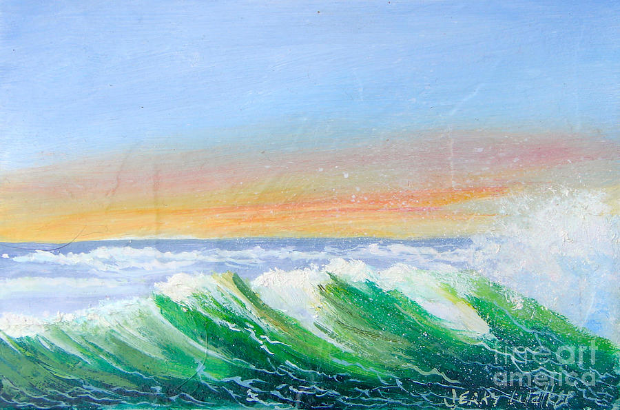 Angry Wave Painting by Jerry Walker