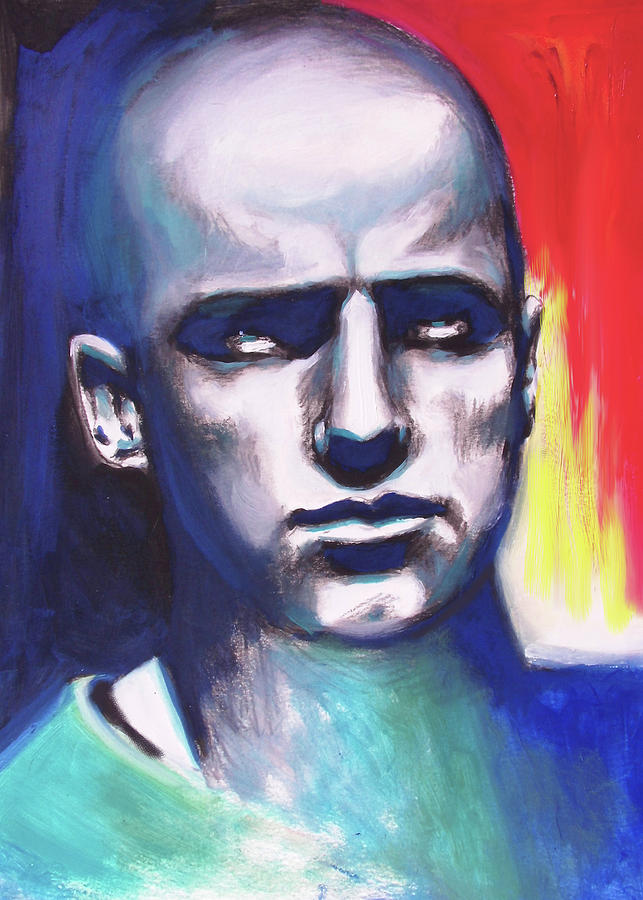 Figures Painting - Angry Young Man by Susi Franco Figures Painting - Angry Young Man by Susi Franco