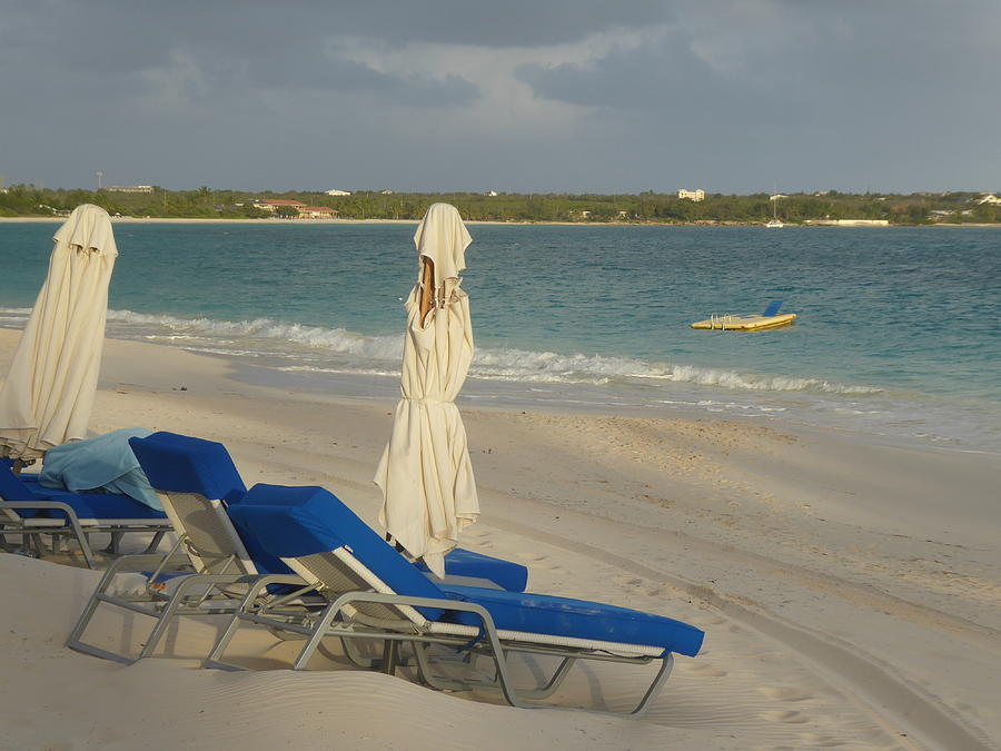 Anguilla Beach Chairs Photograph by Margaret Brooks