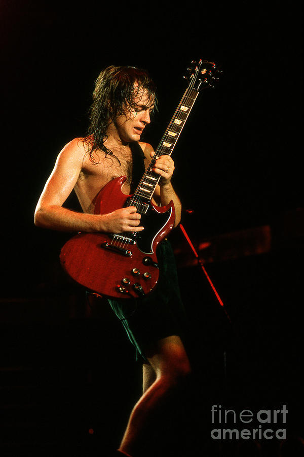 Music Photograph - Angus Young AC/DC - 109 by Vintage Rock Photos