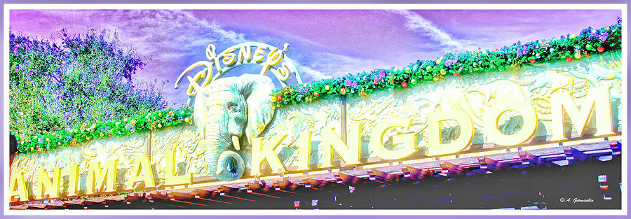 Animal Kingdom Marquee, Walt Disney World Photograph by A Macarthur Gurmankin
