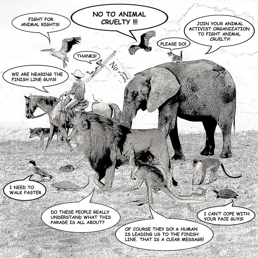 Animal Parade Comic Illustration Digital Art