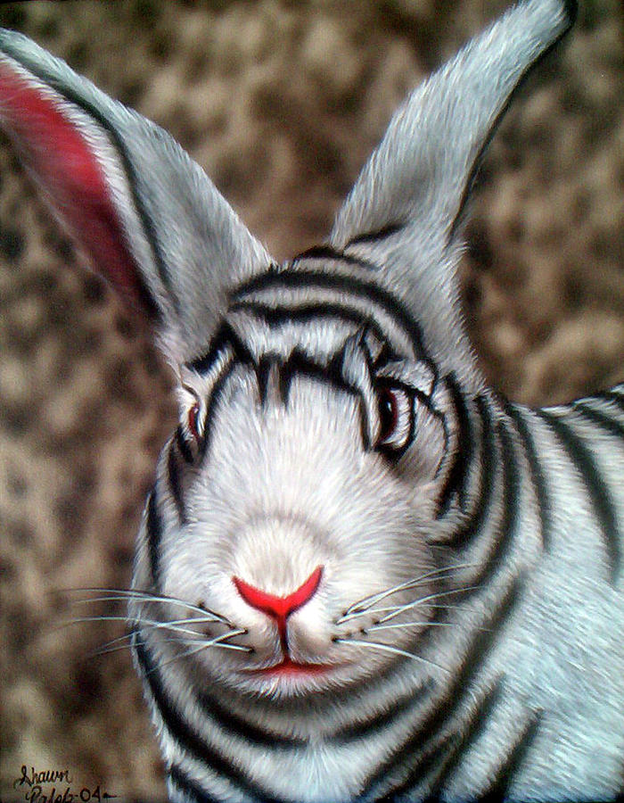 Animal- Tiger Bunny Painting by Shawn Palek - Fine Art America