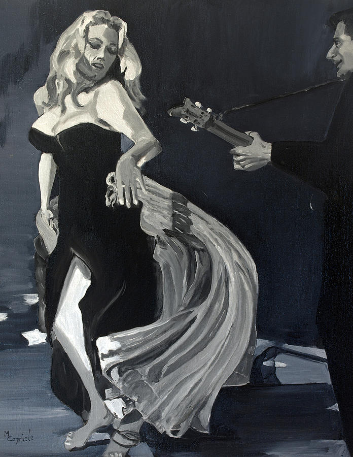 Anita Dancing Barefoot Painting by Mary Capriole