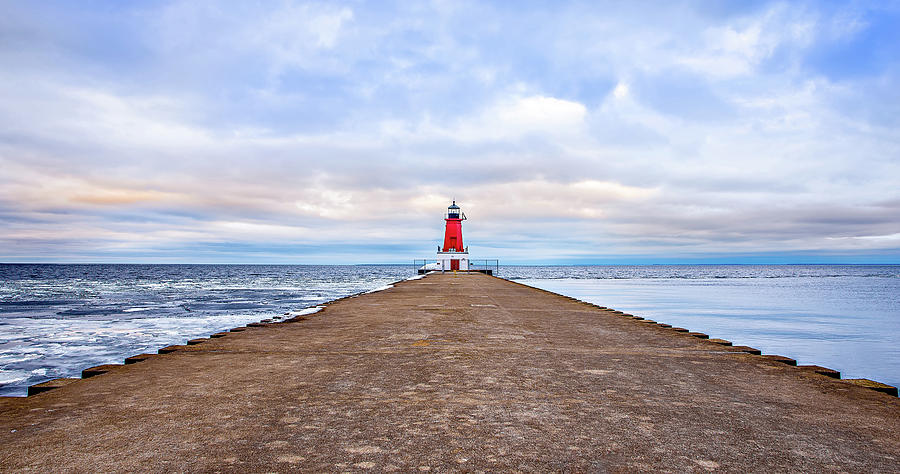 Ann Arbor Lighthouse In Michigan Photograph by Alex Grichenko