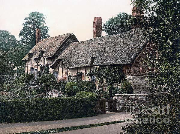 Ann Hathaways Cottage Stratford on Avon England Photograph by Vintage Collectables