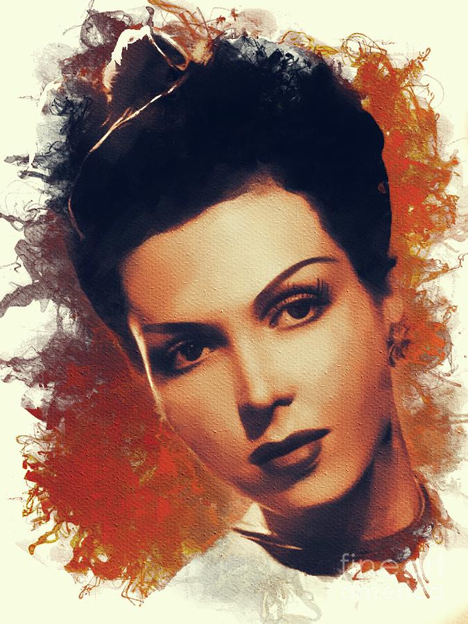 Hollywood Painting - Ann Miller, Hollywood Legend by Esoterica Art Agency