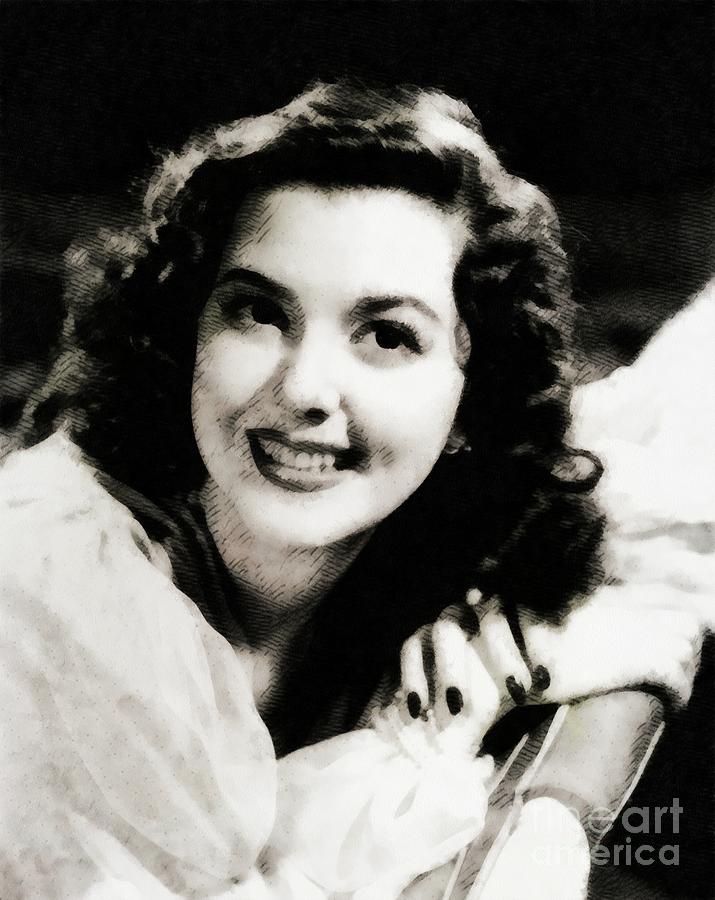 Ann Rutherford, Hollywood Legend Painting