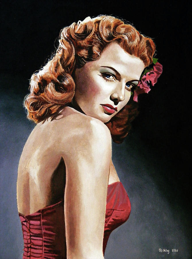 Ann Sheridan Painting by Jo King - Fine Art America