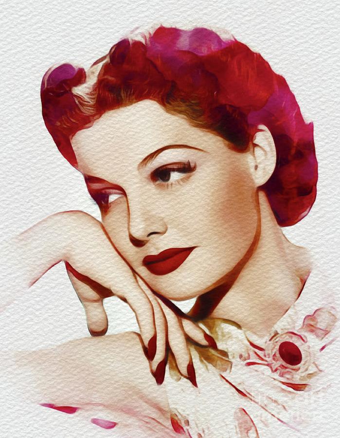 Ann Sheridan, Vintage Movie Star Painting By Esoterica Art Agency 