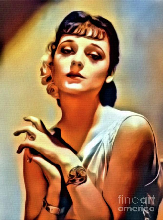 Hollywood Painting - Ann Souther, Vintage Actress. Digital Art by MB by Esoterica Art Agency